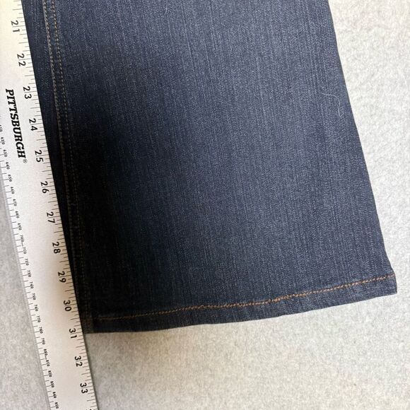 INC Concepts Women's Size 4 Regular Fit Flare Wide Leg Blue Denim Jeans - Picture 9 of 10